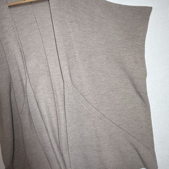 Tart Collections Beige 100% Merino Wool Open Cardigan Sweater M/L - Picture 5 of 7